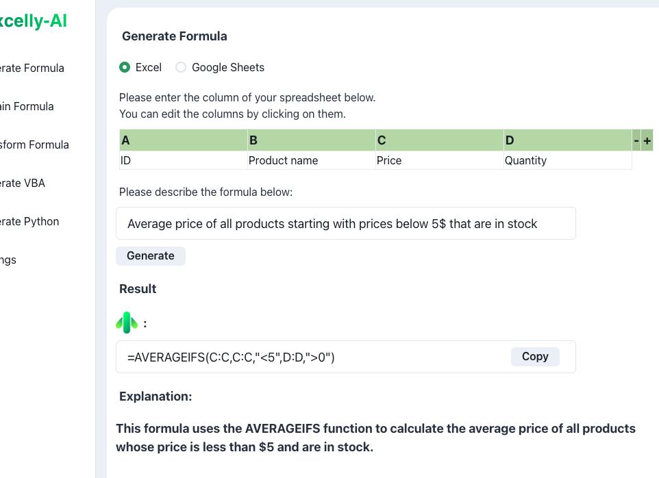 Как использовать AVERAGEIF в Google Таблицах с примерами
